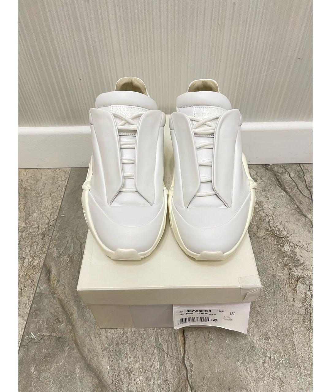 MAISON MARGIELA Белые низкие кроссовки / кеды, фото 2