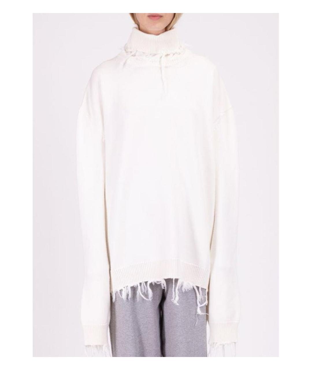 VETEMENTS Бежевый шерстяной джемпер / свитер, фото 5