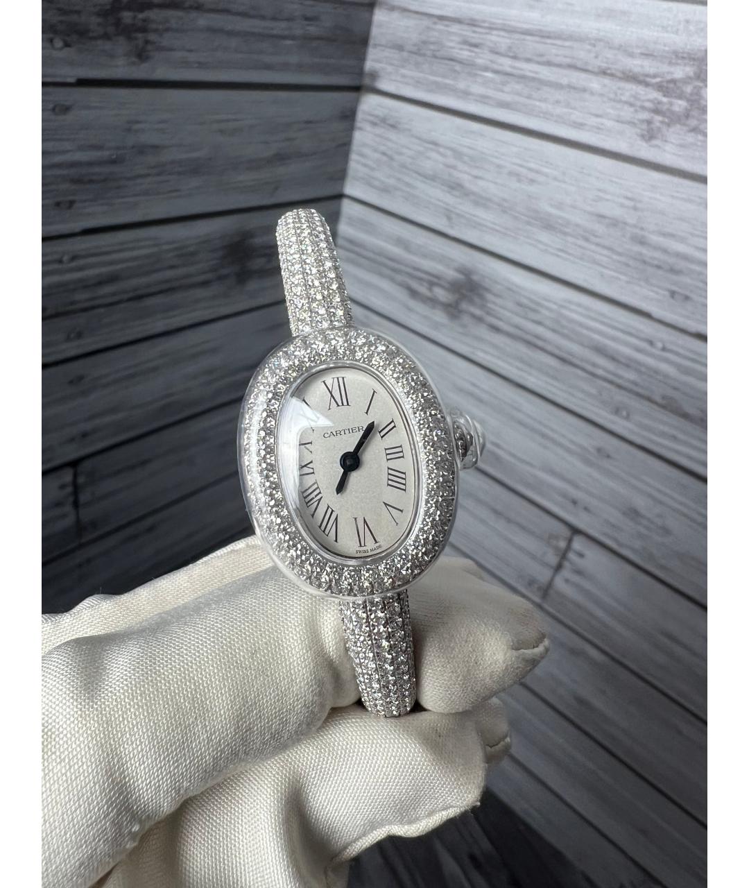 CARTIER Белые часы из белого золота, фото 3