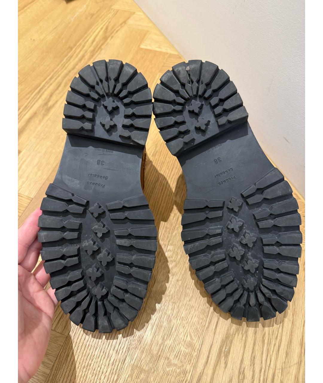 PROENZA SCHOULER Коричневые кожаные ботинки, фото 8