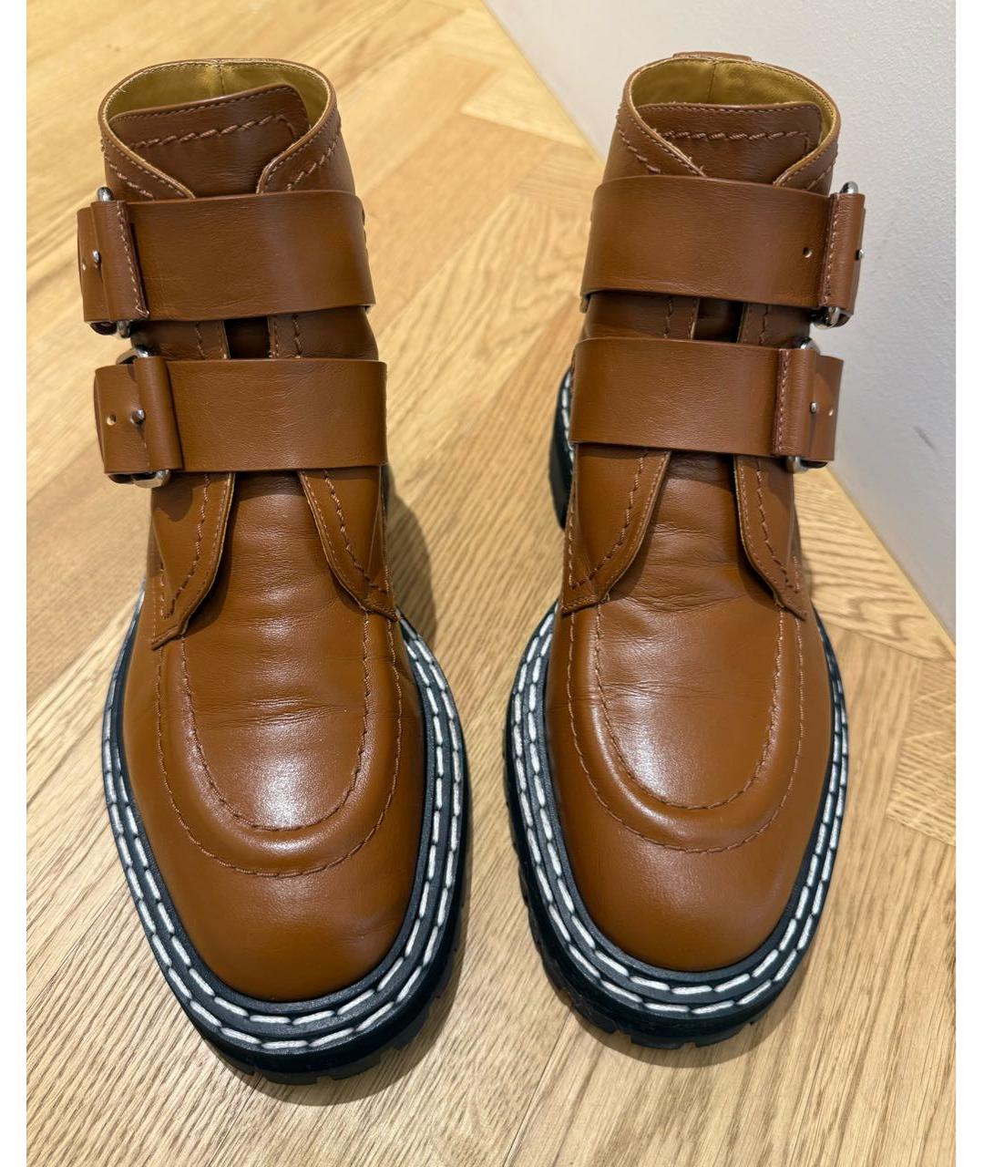 PROENZA SCHOULER Коричневые кожаные ботинки, фото 2