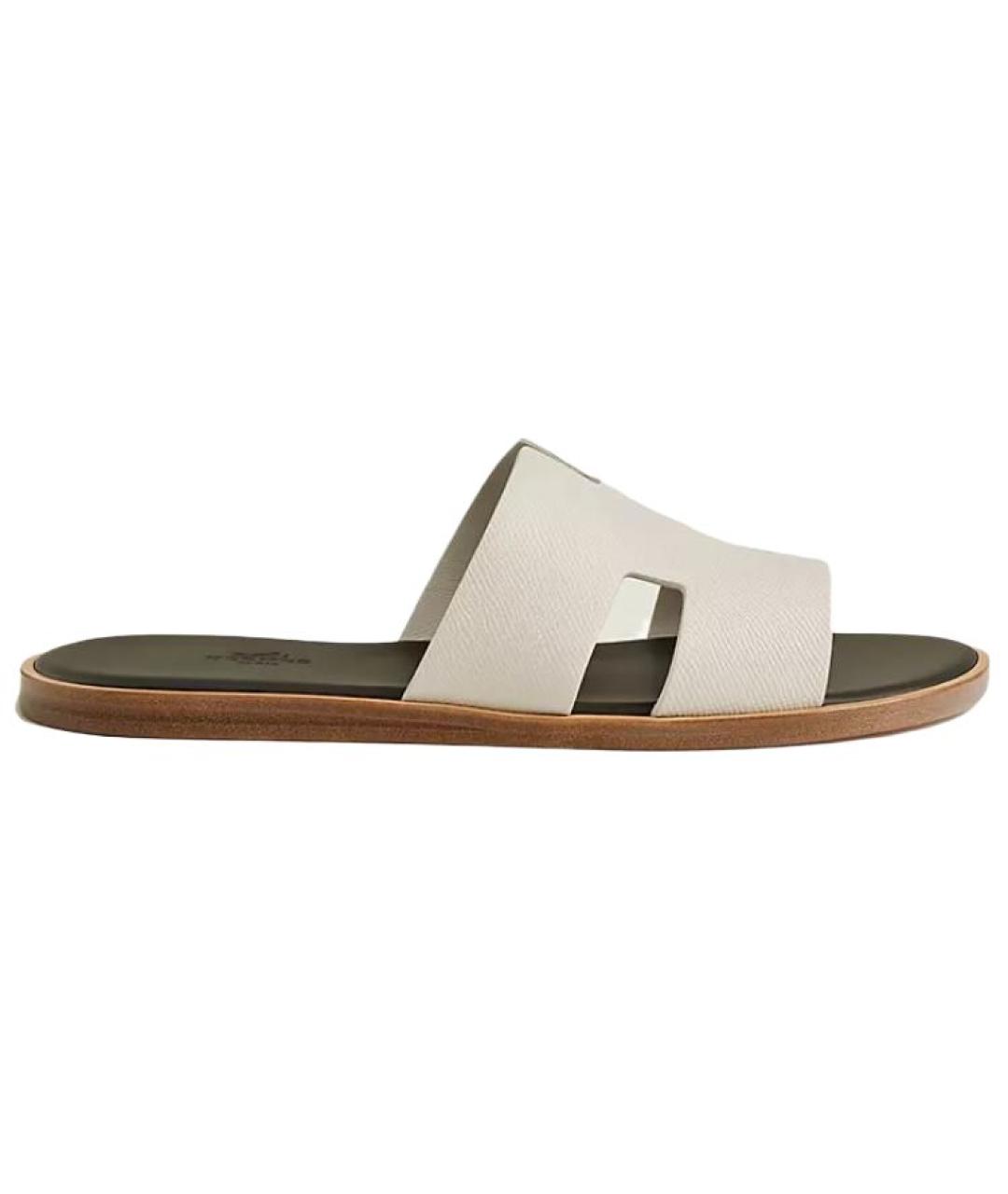 HERMES Белые сандалии, фото 1