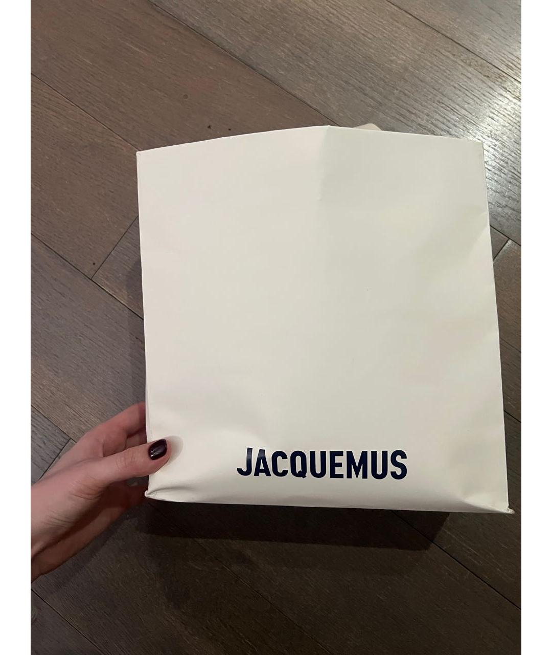 JACQUEMUS Бежевая хлопковая футболка, фото 6