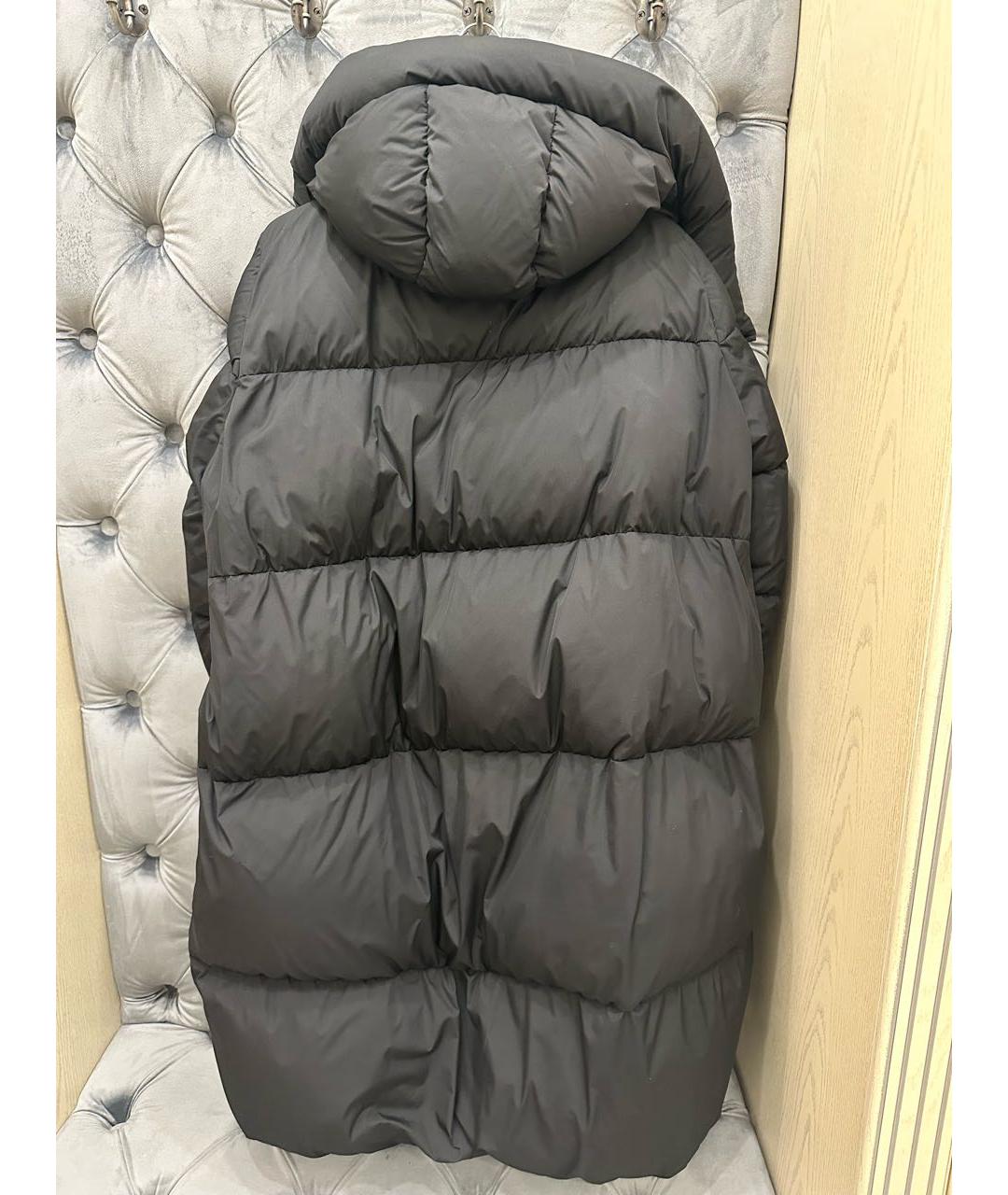 SPORTMAX Черный полиэстеровый пуховик, фото 2