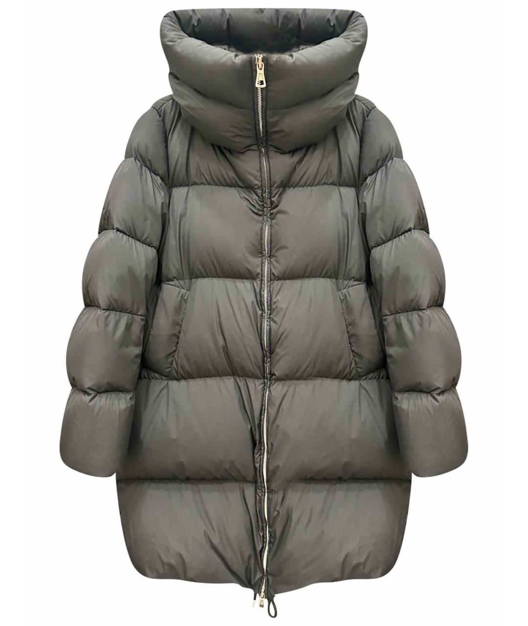 SPORTMAX Черный полиэстеровый пуховик, фото 1