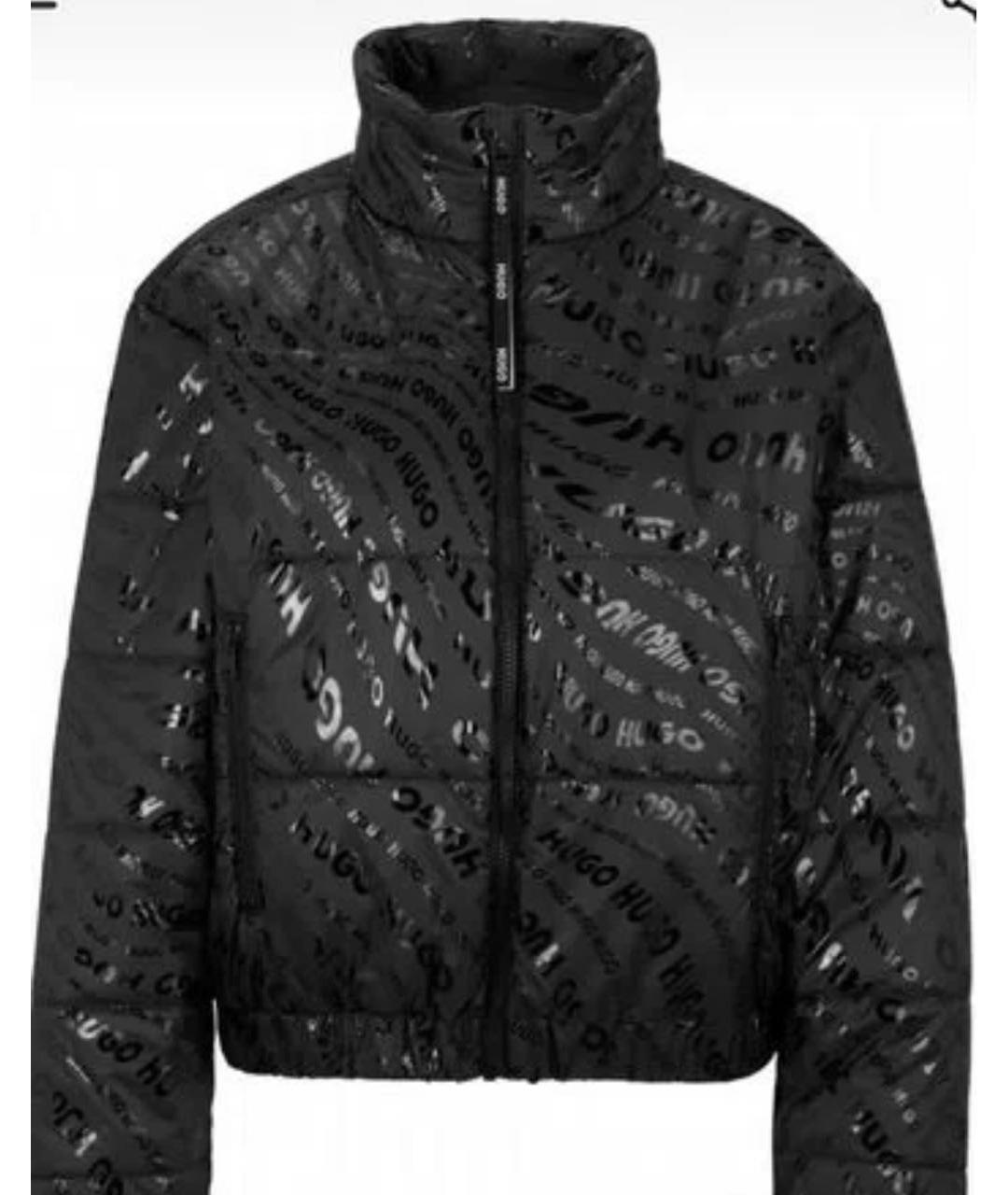 HUGO Черная полиэстеровая куртка, фото 5