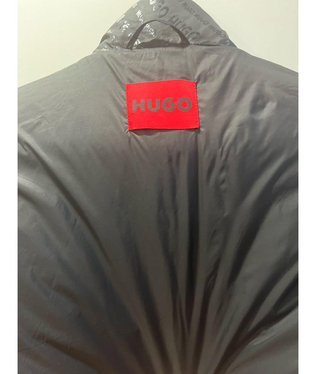 HUGO Черная полиэстеровая куртка, фото 3