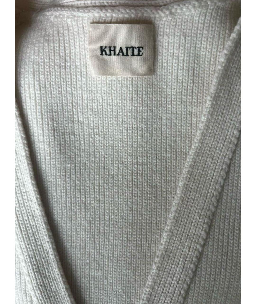 KHAITE Белый кашемировый кардиган, фото 5