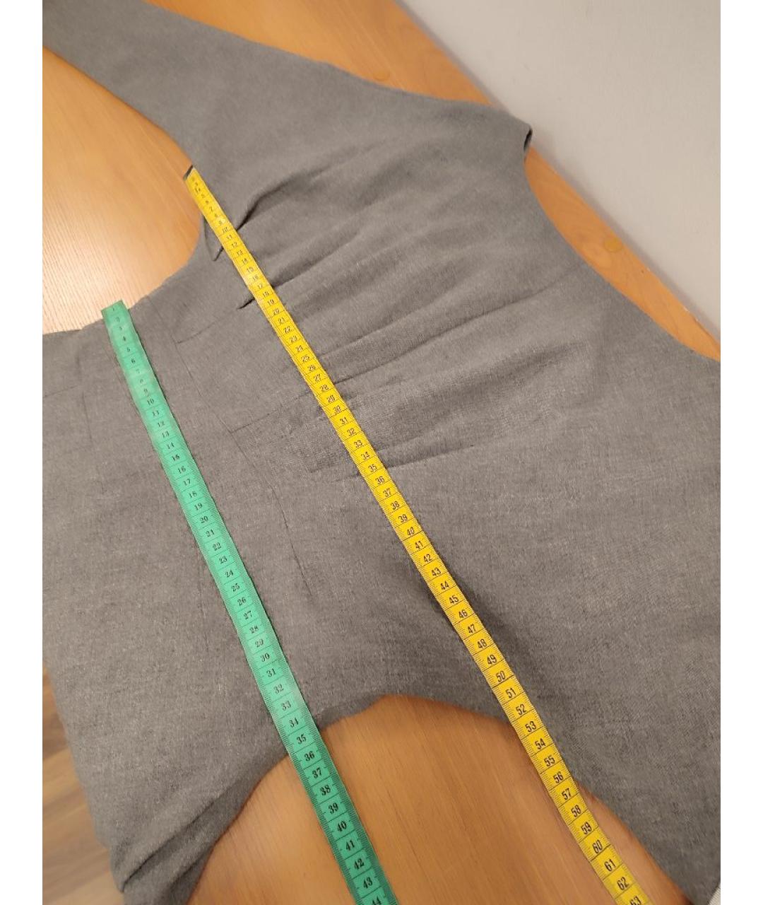 COS Серое шерстяное повседневное платье, фото 6