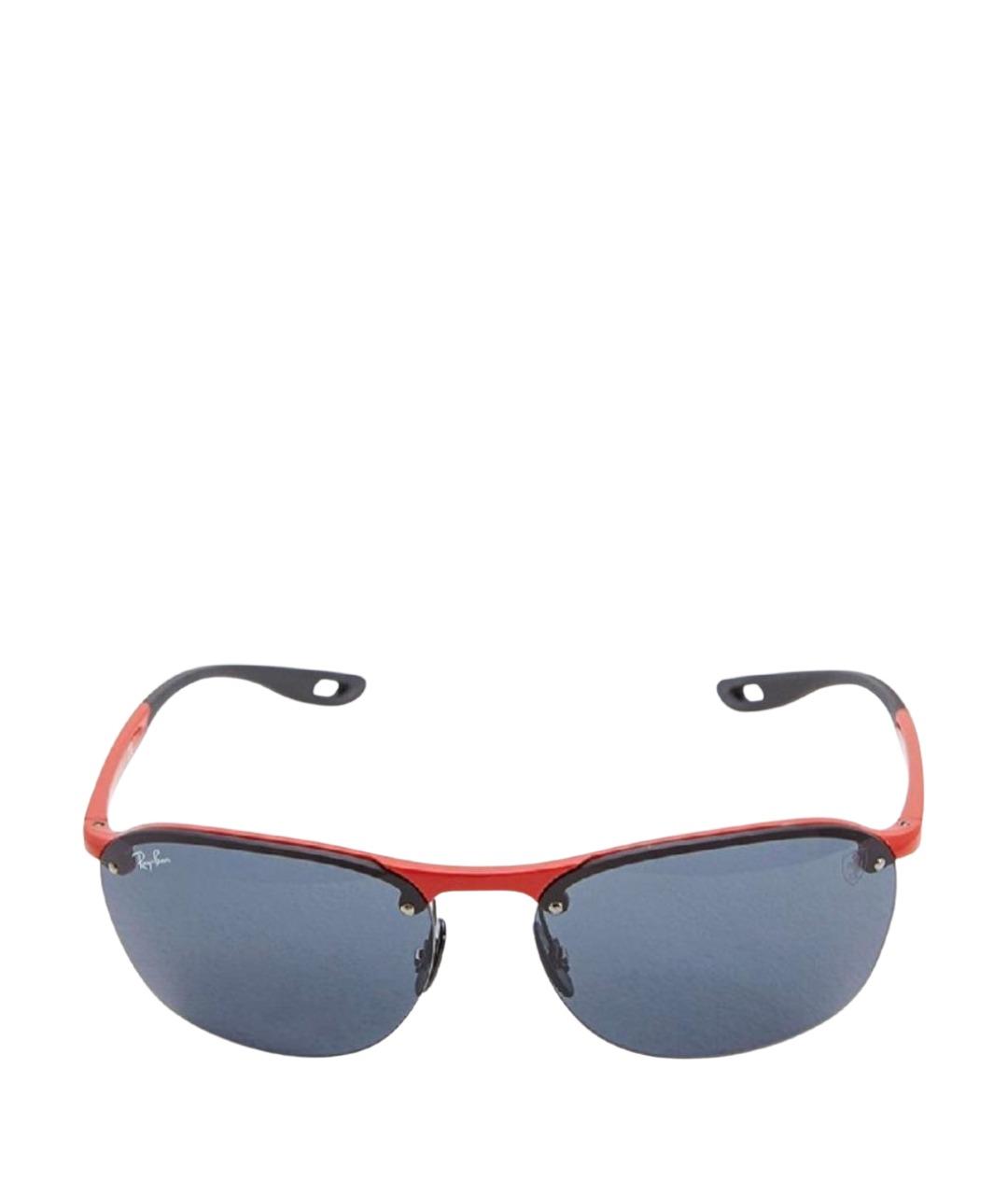 RAY BAN Красные металлические солнцезащитные очки, фото 1