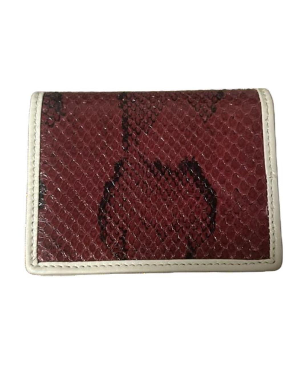 GUCCI Красный кожаный кошелек, фото 2