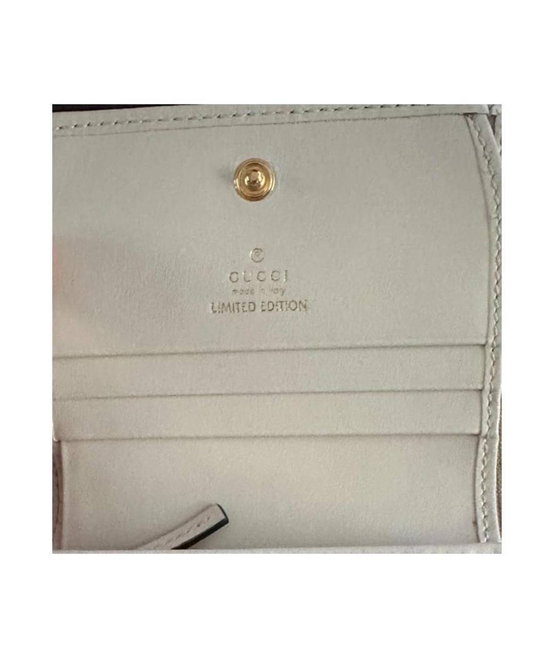 GUCCI Красный кожаный кошелек, фото 3