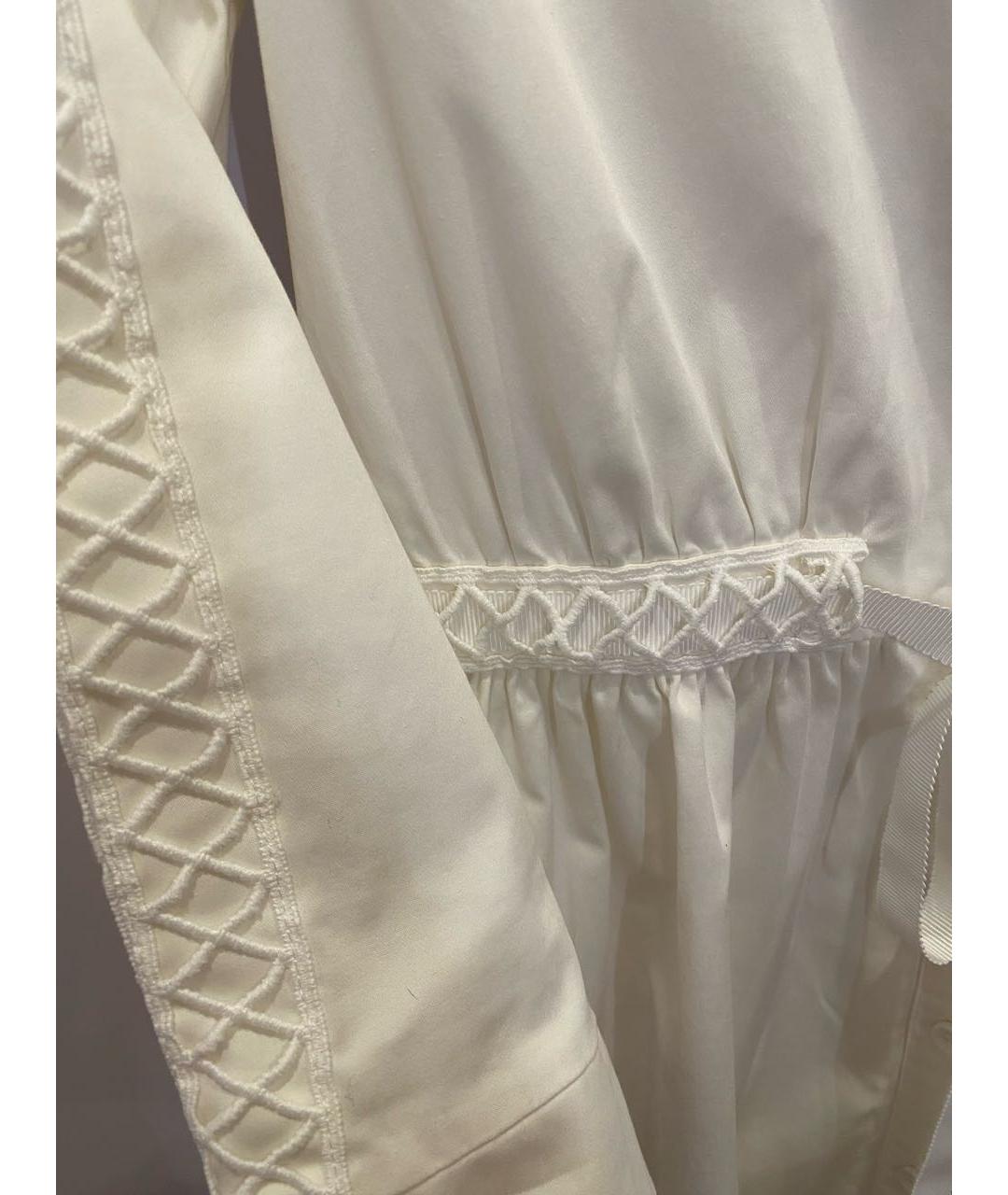 FENDI Белое хлопковое повседневное платье, фото 5