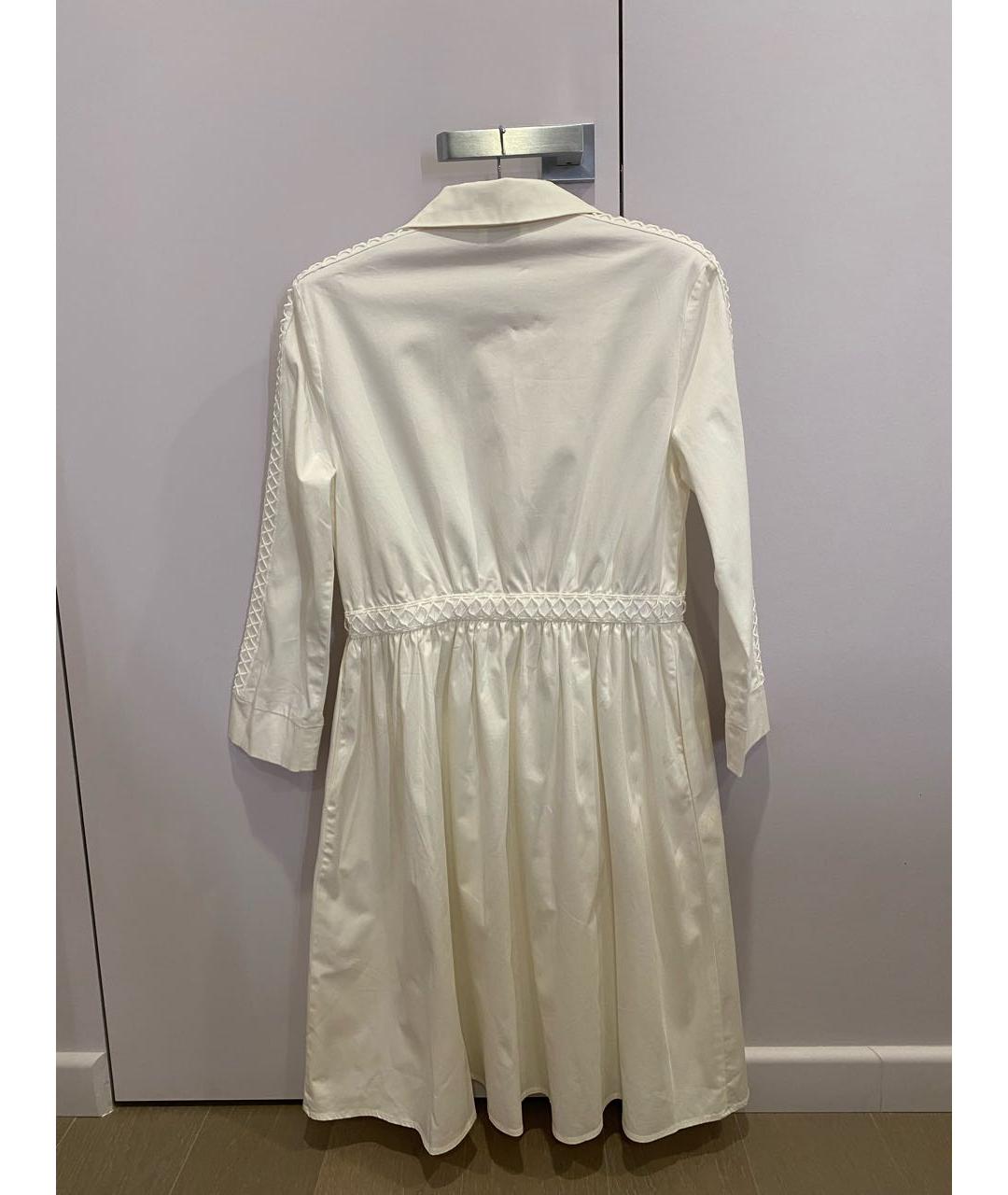 FENDI Белое хлопковое повседневное платье, фото 2