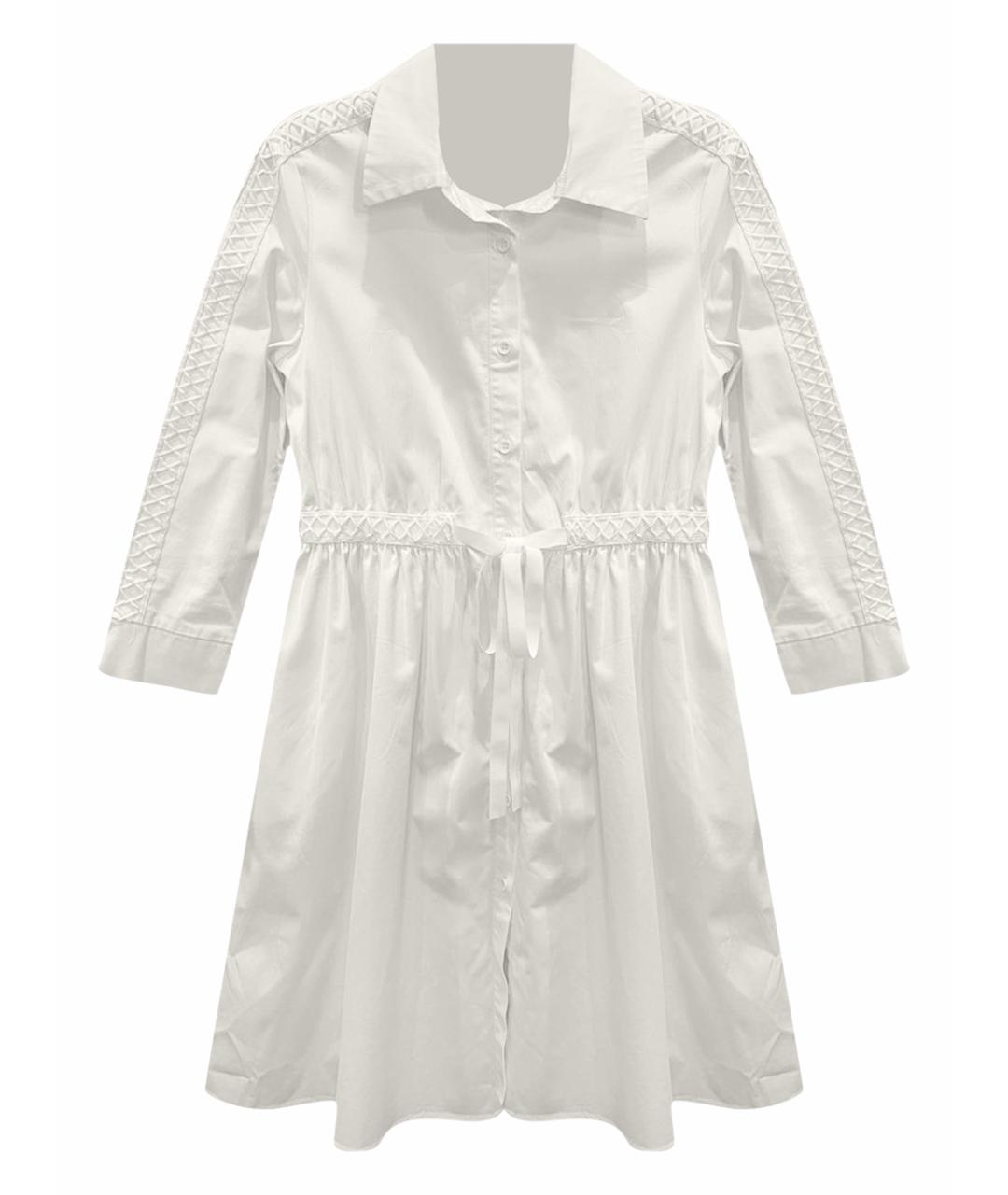 FENDI Белое хлопковое повседневное платье, фото 1