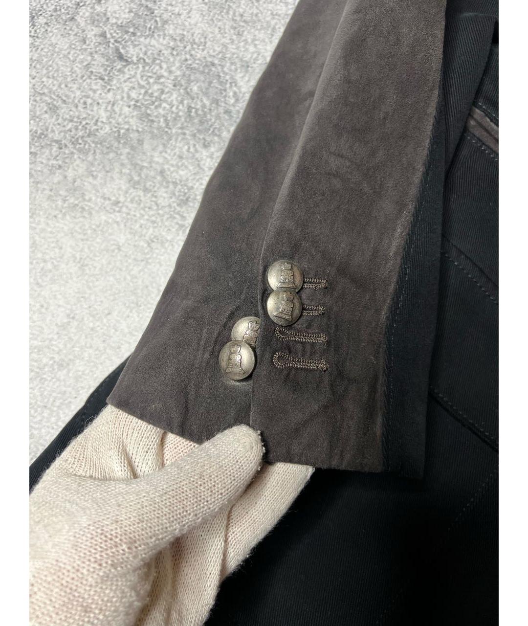 CORNELIANI Черный хлопковый пиджак, фото 6