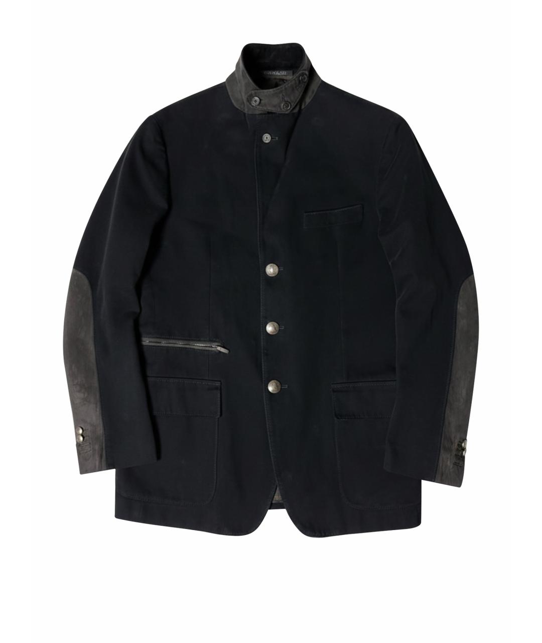 CORNELIANI Черный хлопковый пиджак, фото 1