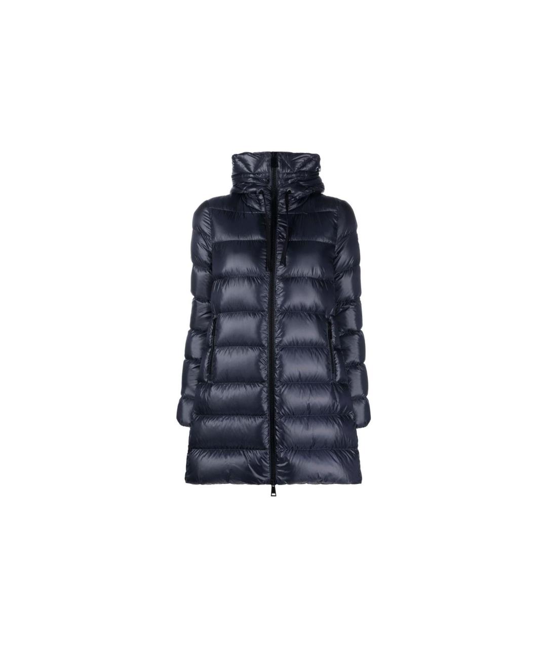 MONCLER Темно-синий пуховик, фото 4