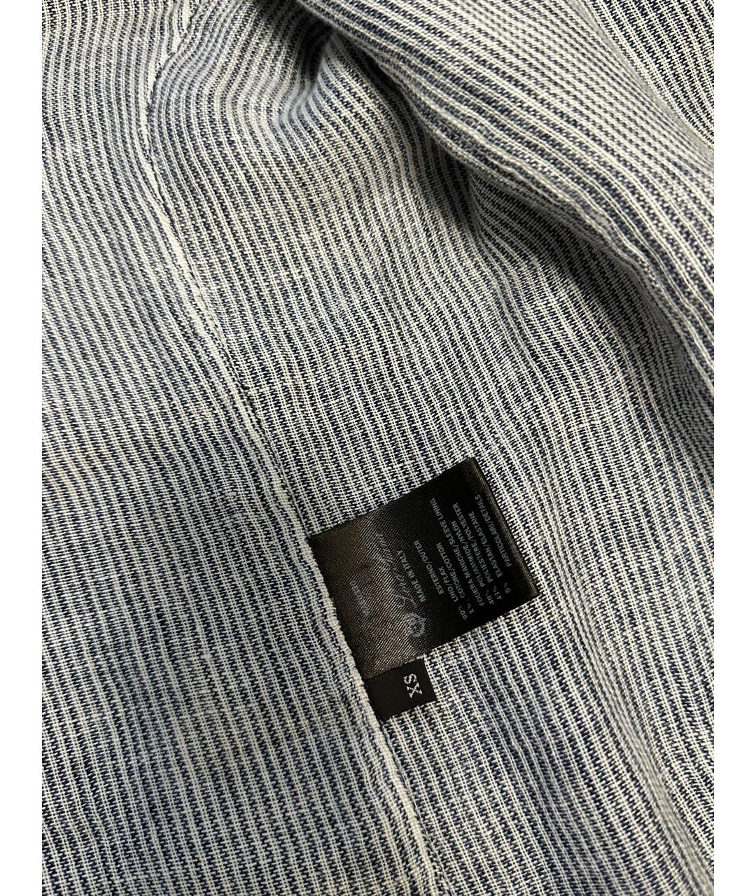 LORO PIANA Темно-синяя льняная куртка, фото 4