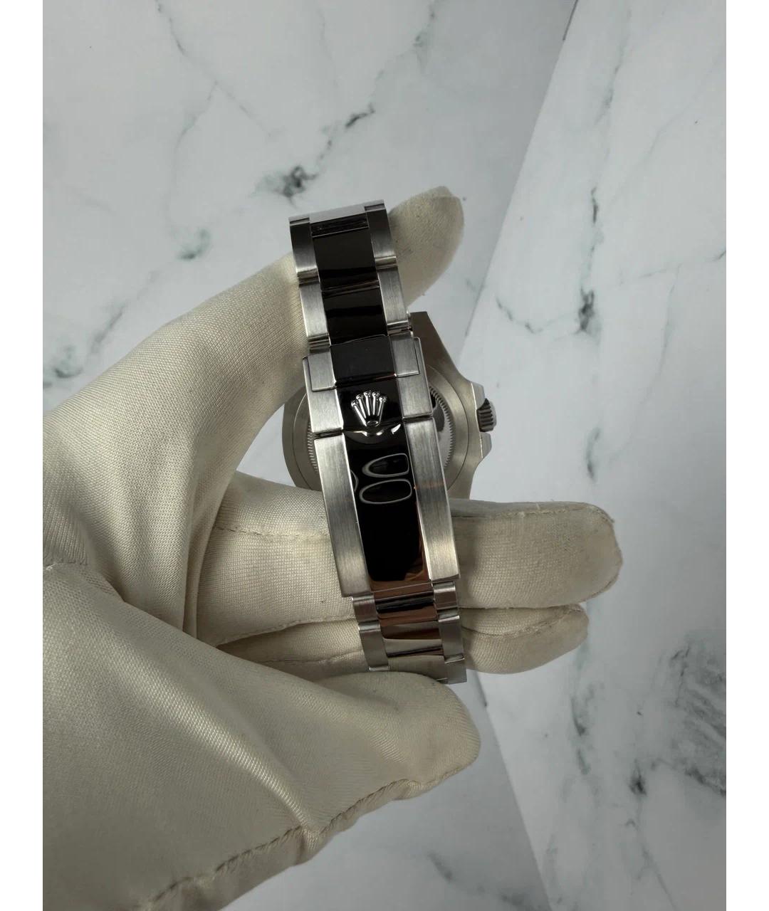 ROLEX Черные металлические часы, фото 6