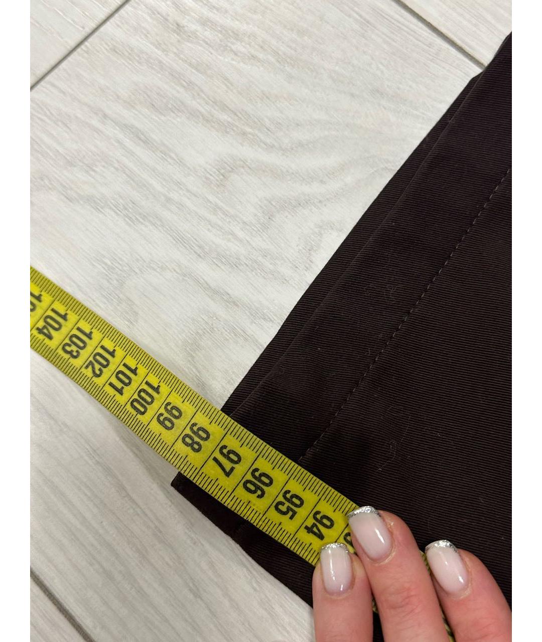 BRUNELLO CUCINELLI Коричневые хлопковые повседневные брюки, фото 7