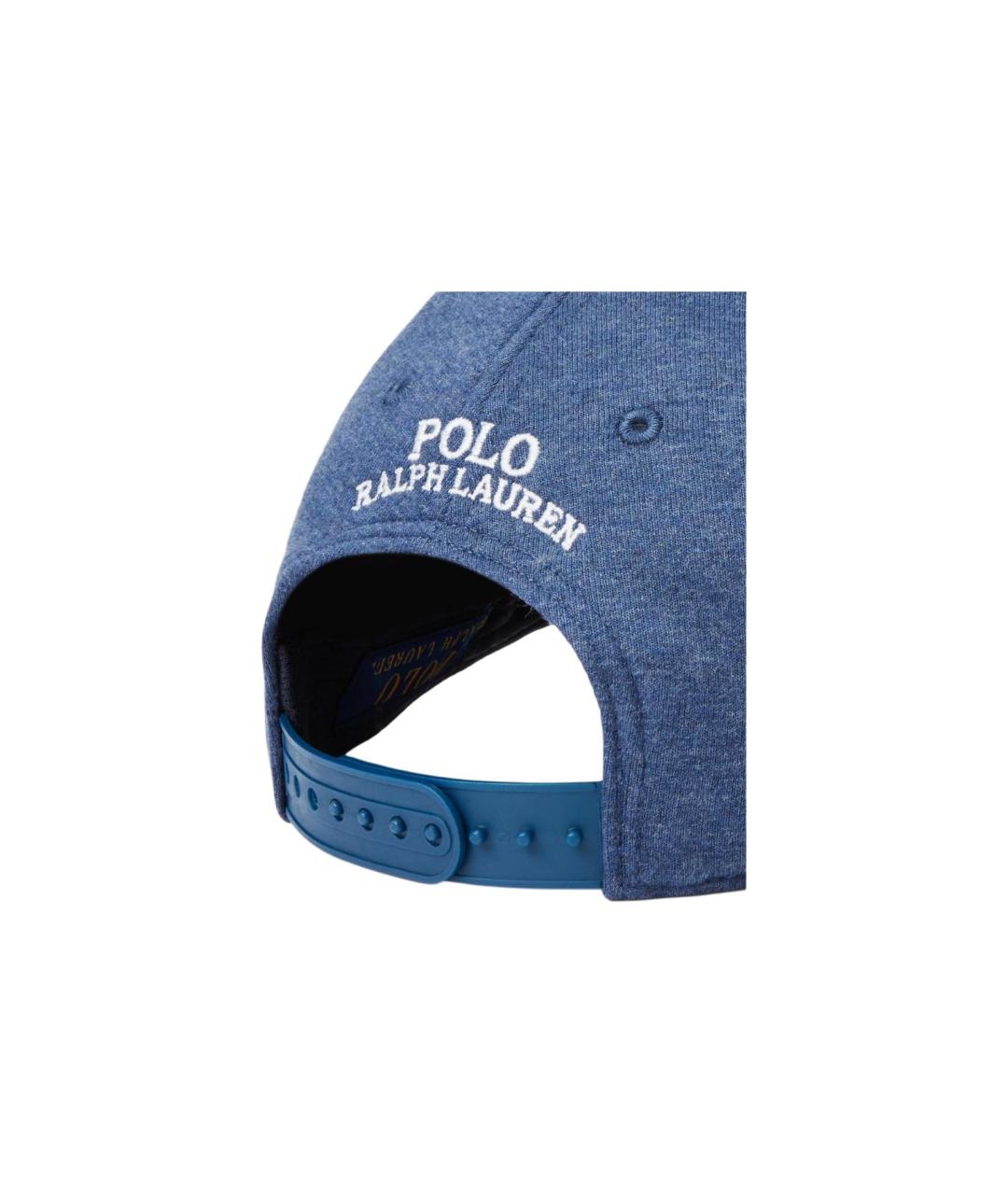 POLO RALPH LAUREN Синяя хлопковая кепка/бейсболка, фото 3