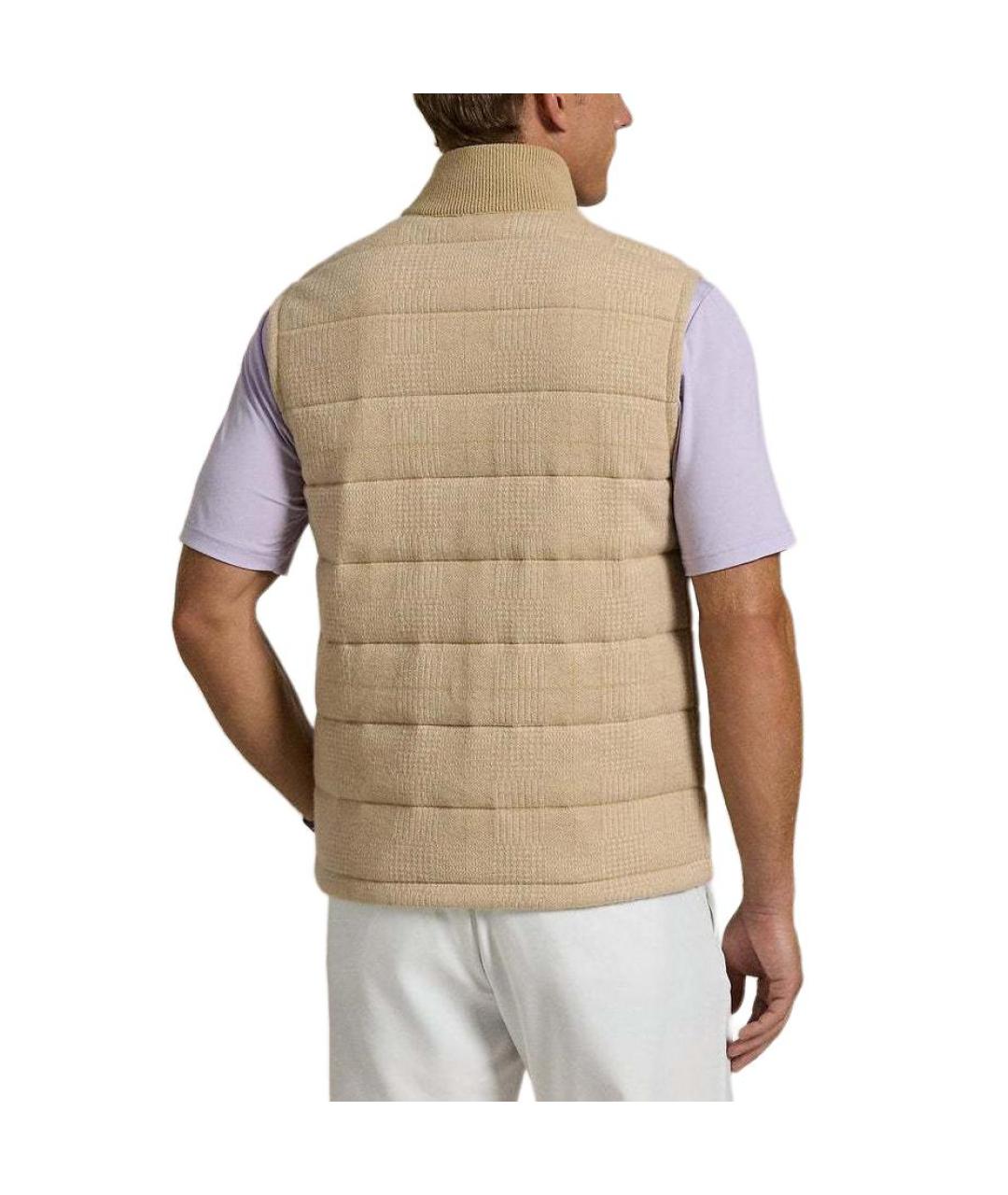 POLO RALPH LAUREN Бежевый жилет, фото 3