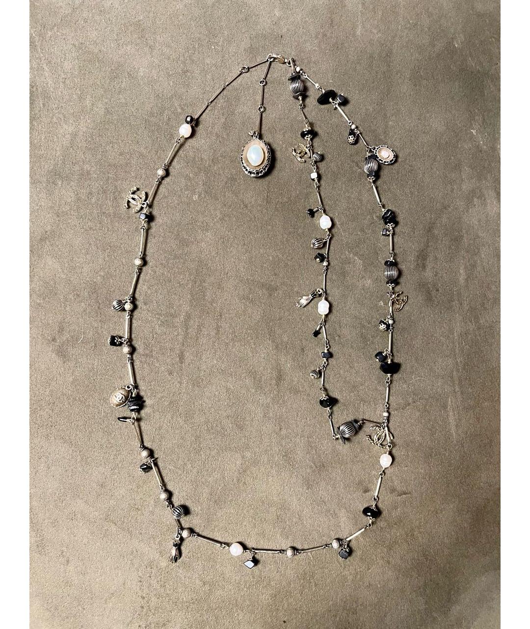 CHANEL Золотое металлическое колье, фото 9