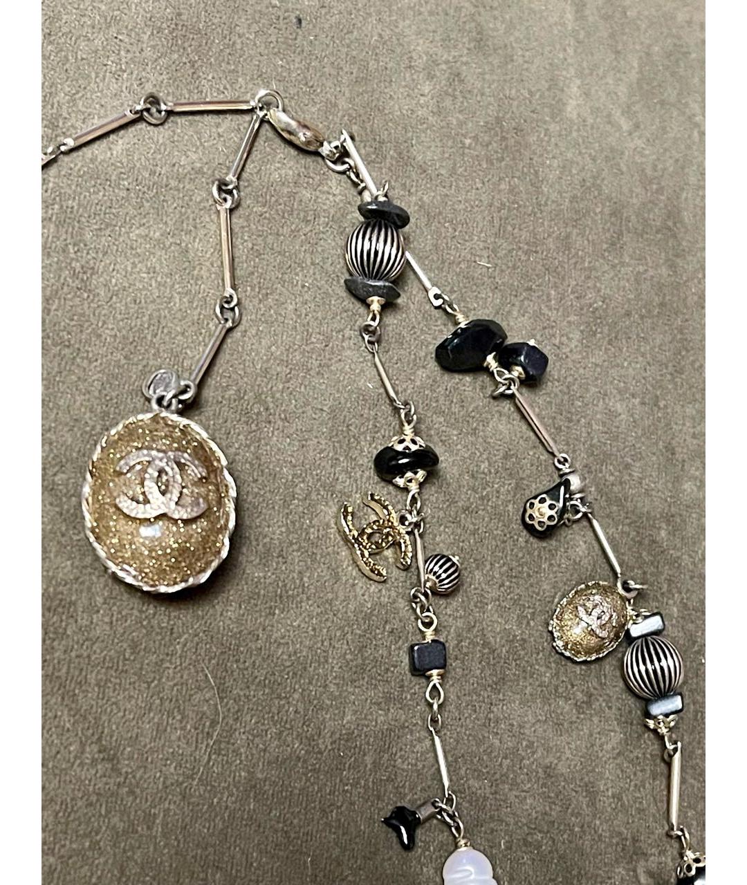 CHANEL Золотое металлическое колье, фото 2