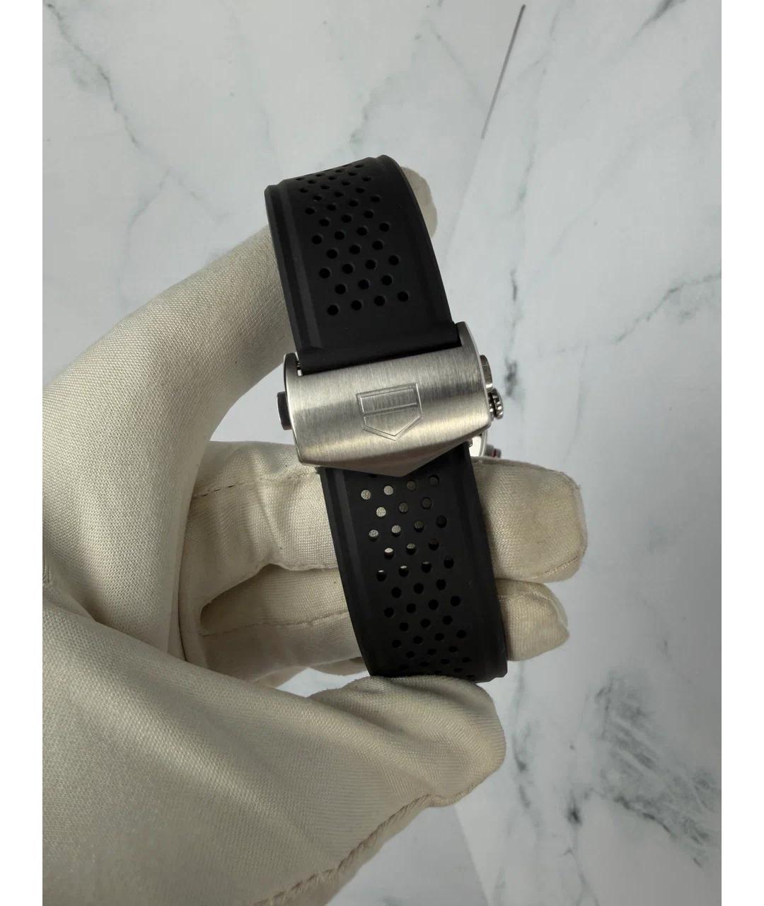 TAG HEUER Черные металлические часы, фото 6