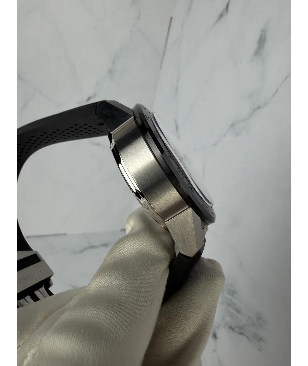 TAG HEUER Черные металлические часы, фото 4