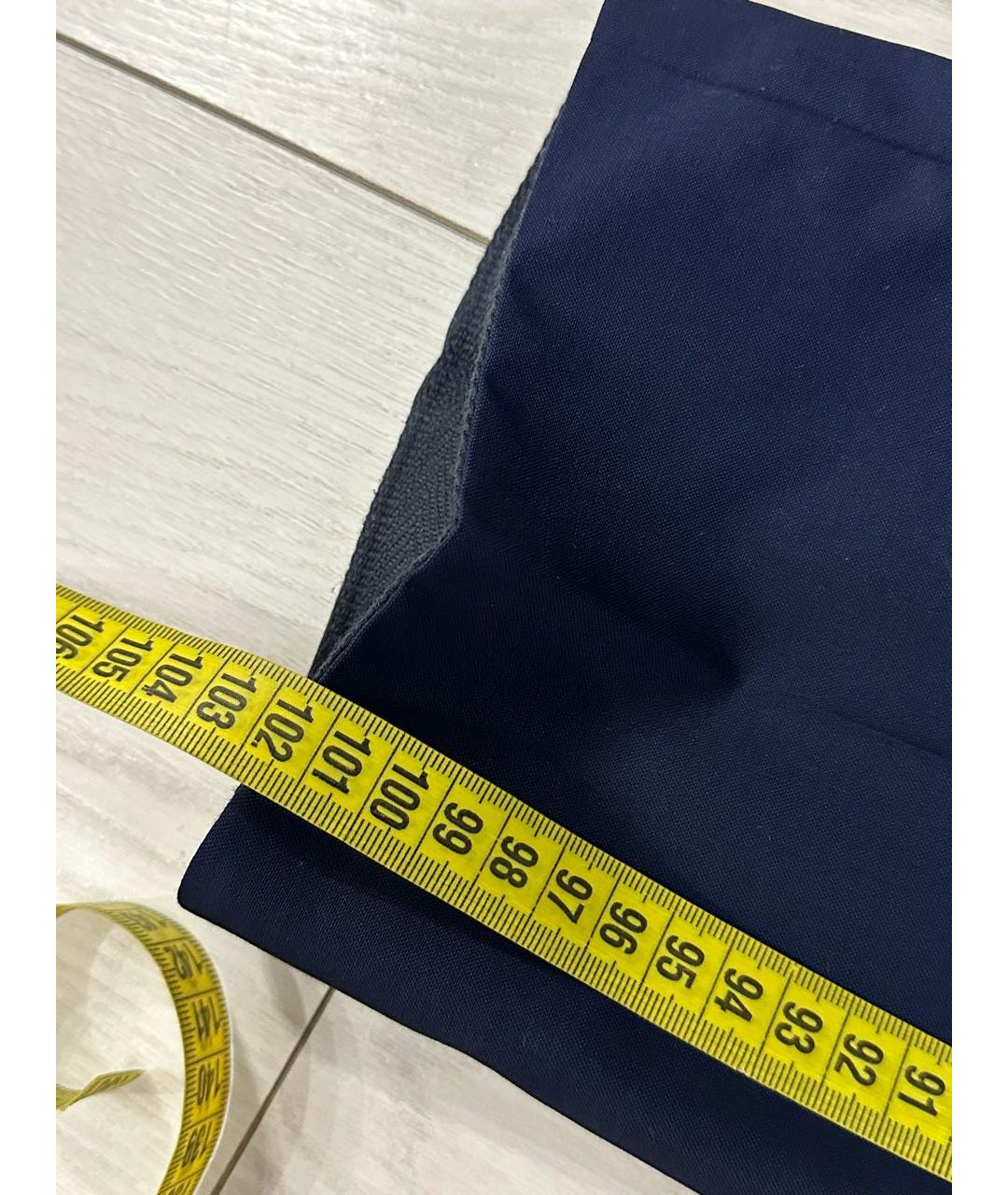 STEFANO RICCI Темно-синие шерстяные классические брюки, фото 6