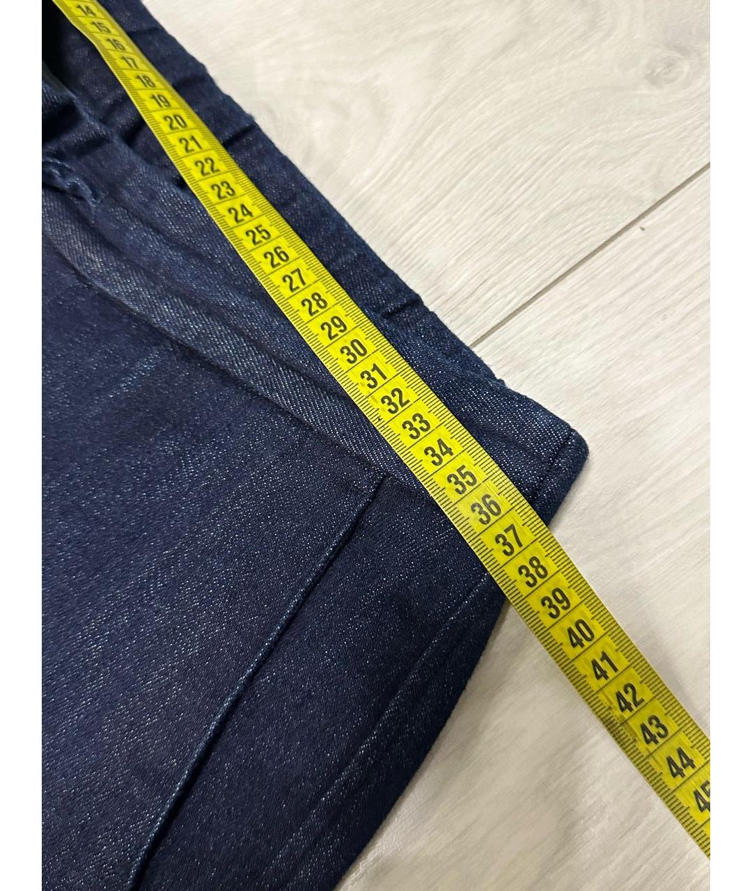 STEFANO RICCI Темно-синие хлопковые повседневные брюки, фото 5