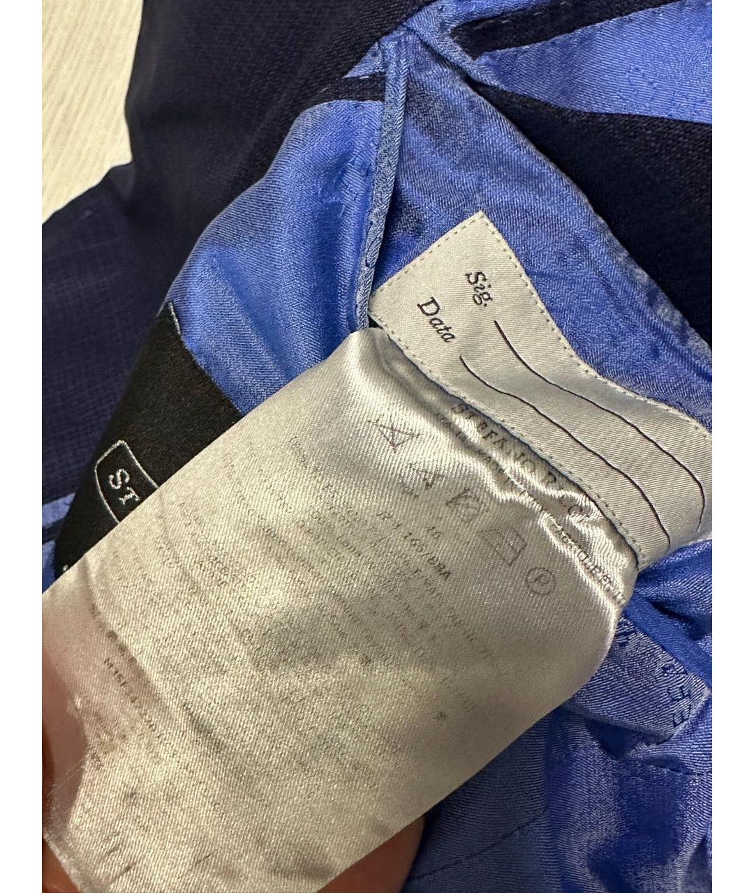 STEFANO RICCI Темно-синий пиджак, фото 5