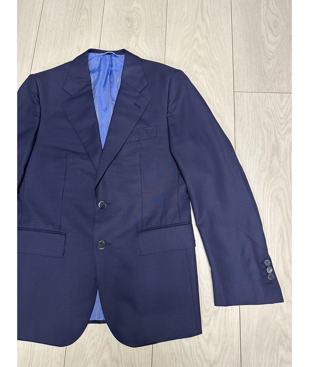 STEFANO RICCI Темно-синий пиджак, фото 2