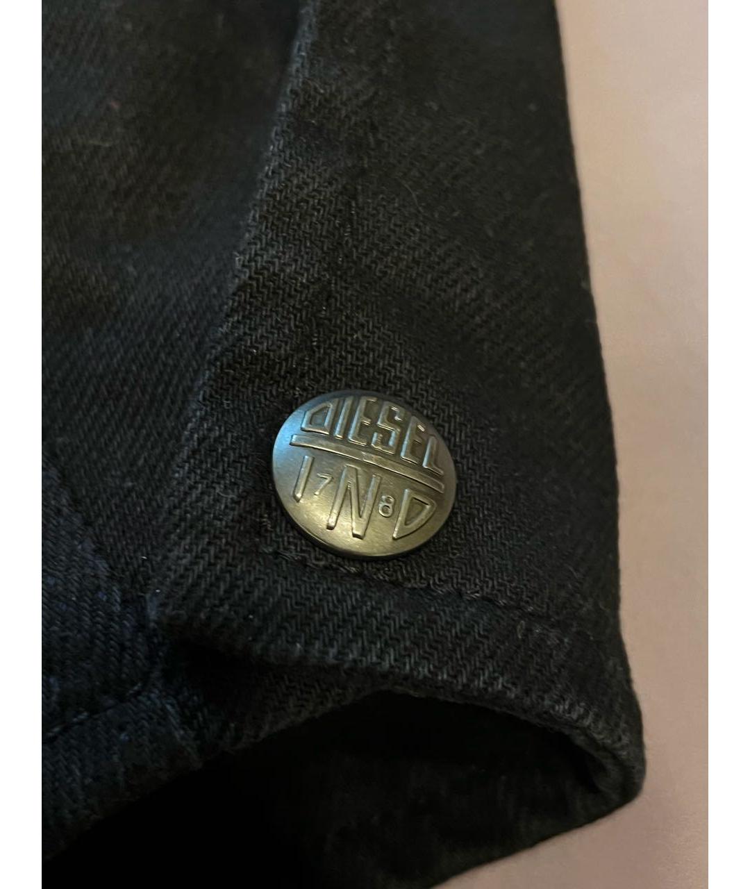 DIESEL Черная хлопковая куртка, фото 4