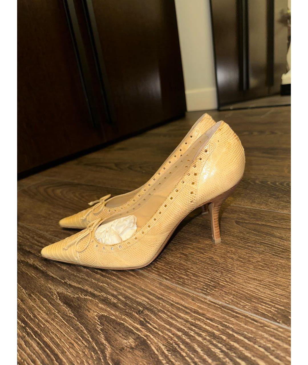 CHANEL Бежевые туфли, фото 7