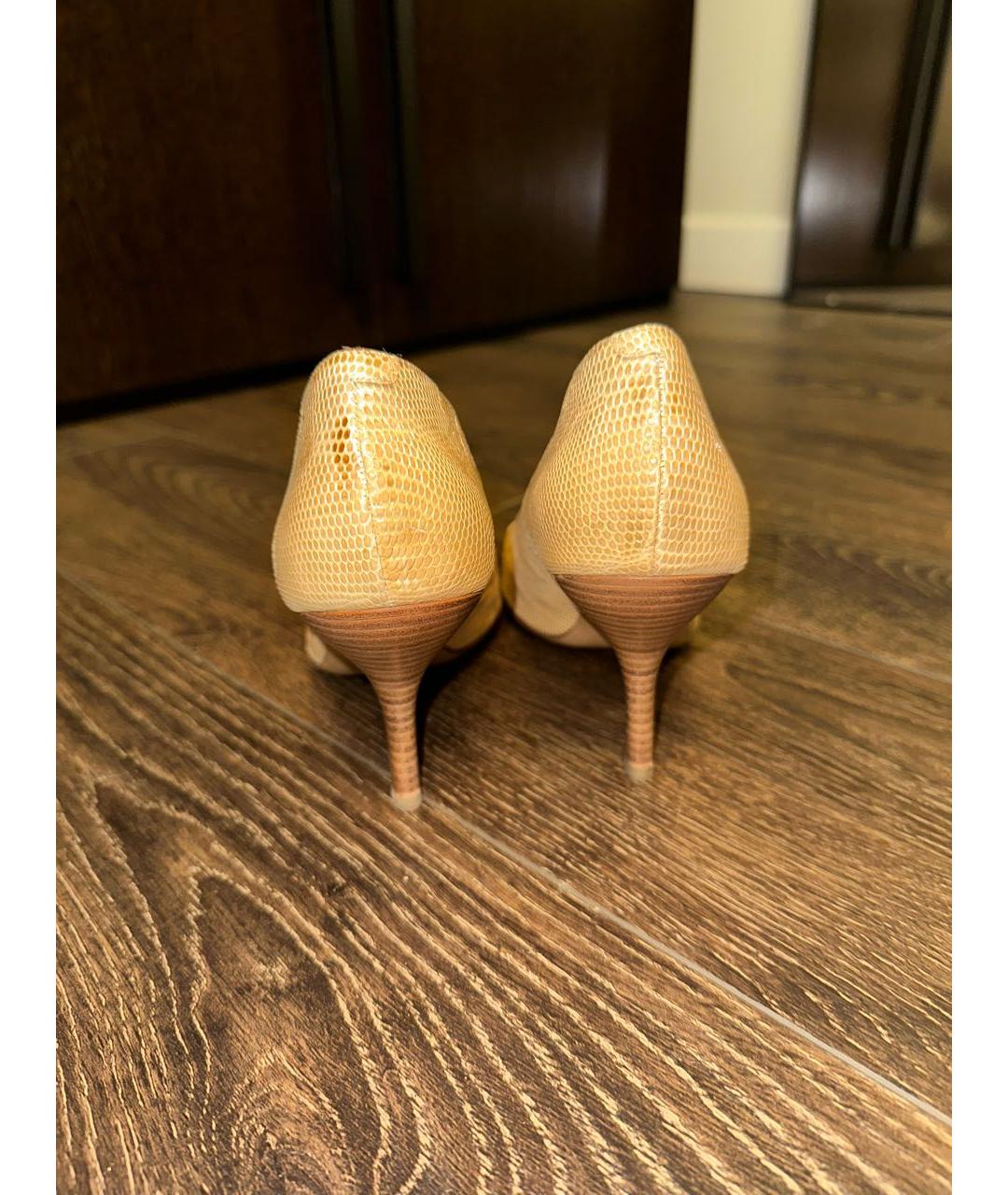 CHANEL Бежевые туфли, фото 4