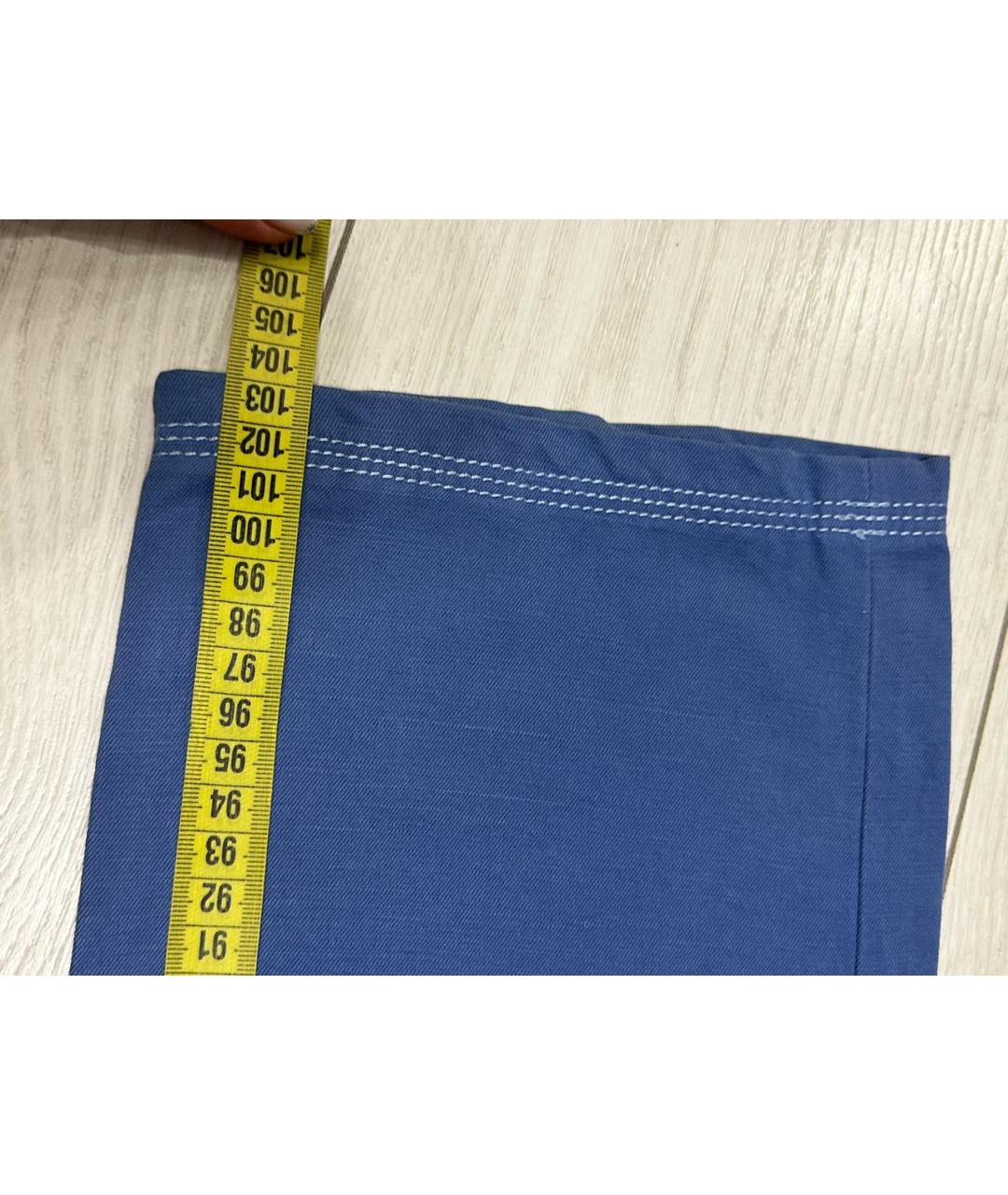 STEFANO RICCI Синие повседневные брюки, фото 7