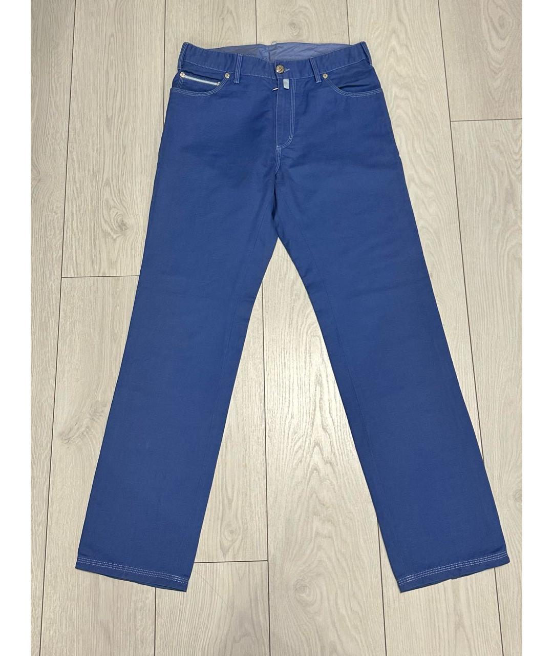 STEFANO RICCI Синие повседневные брюки, фото 8