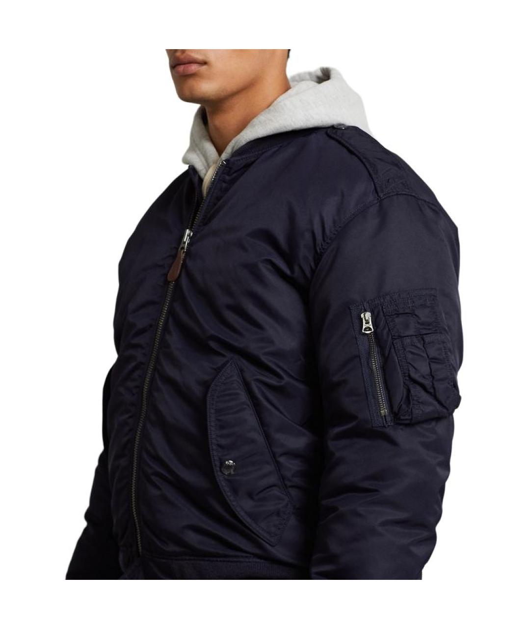 POLO RALPH LAUREN Синяя полиамидовая куртка, фото 4