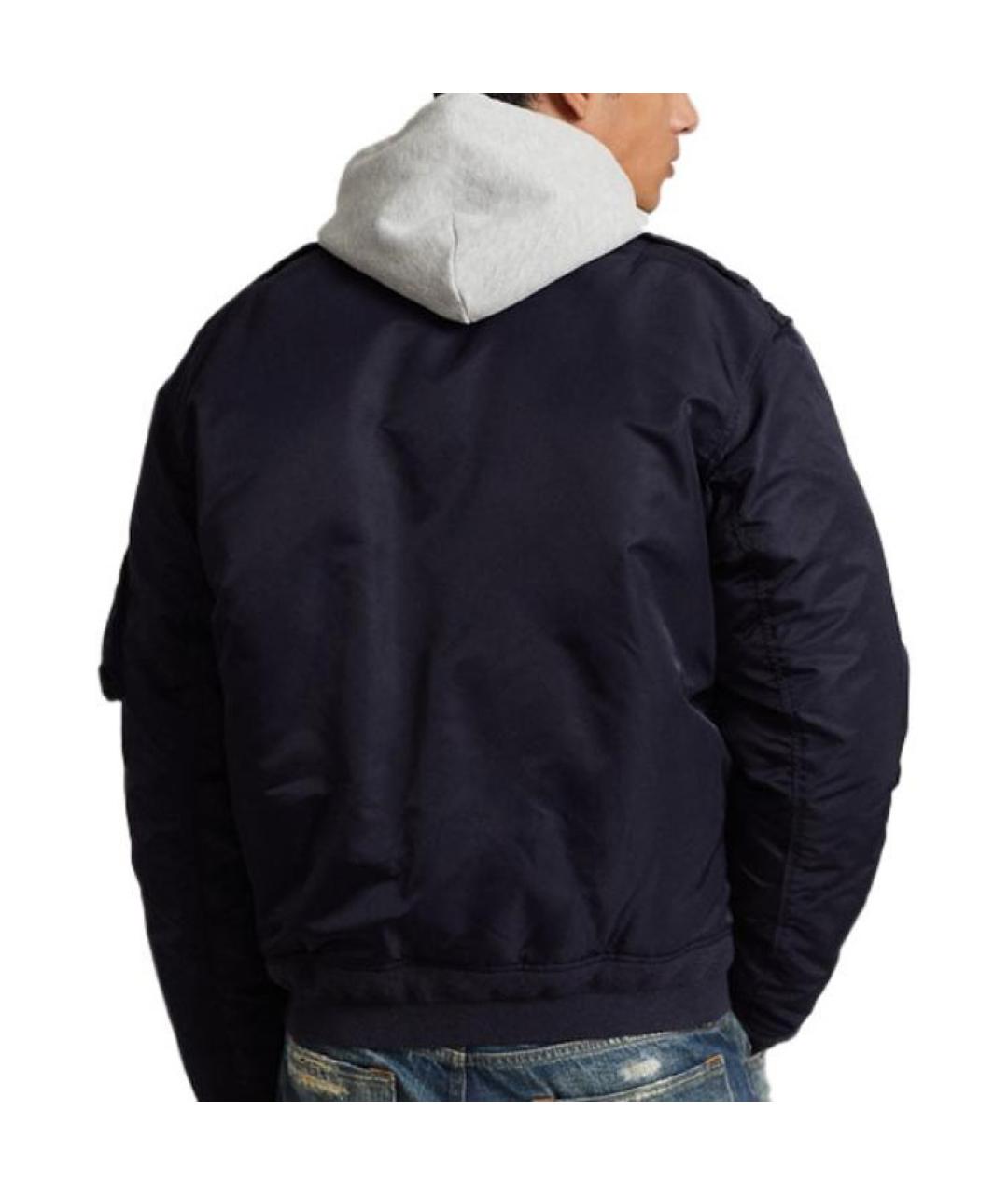 POLO RALPH LAUREN Синяя полиамидовая куртка, фото 3