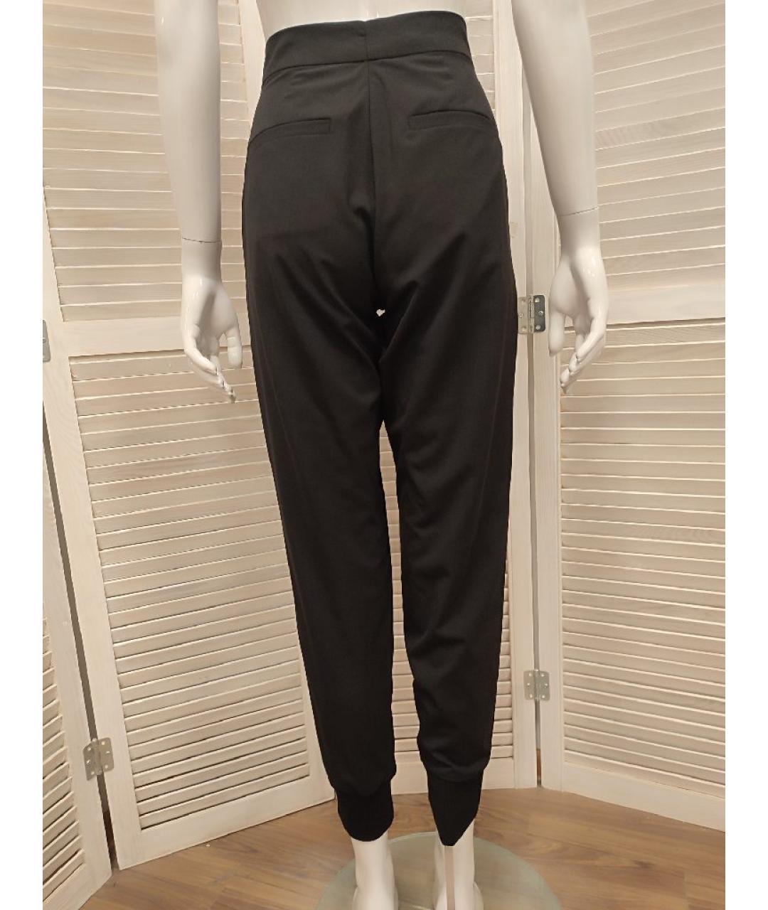 ESCADA Черные шерстяные прямые брюки, фото 2