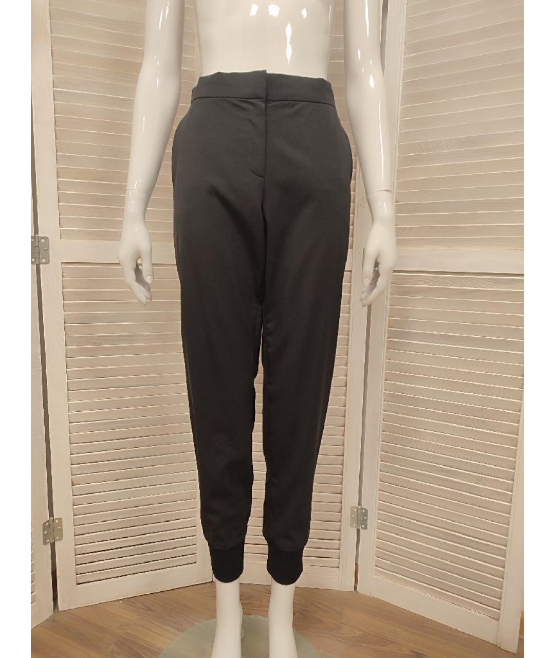 ESCADA Черные шерстяные прямые брюки, фото 10