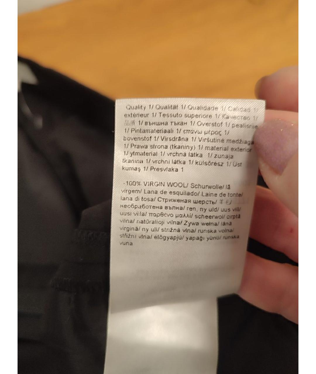 ESCADA Черные шерстяные прямые брюки, фото 8