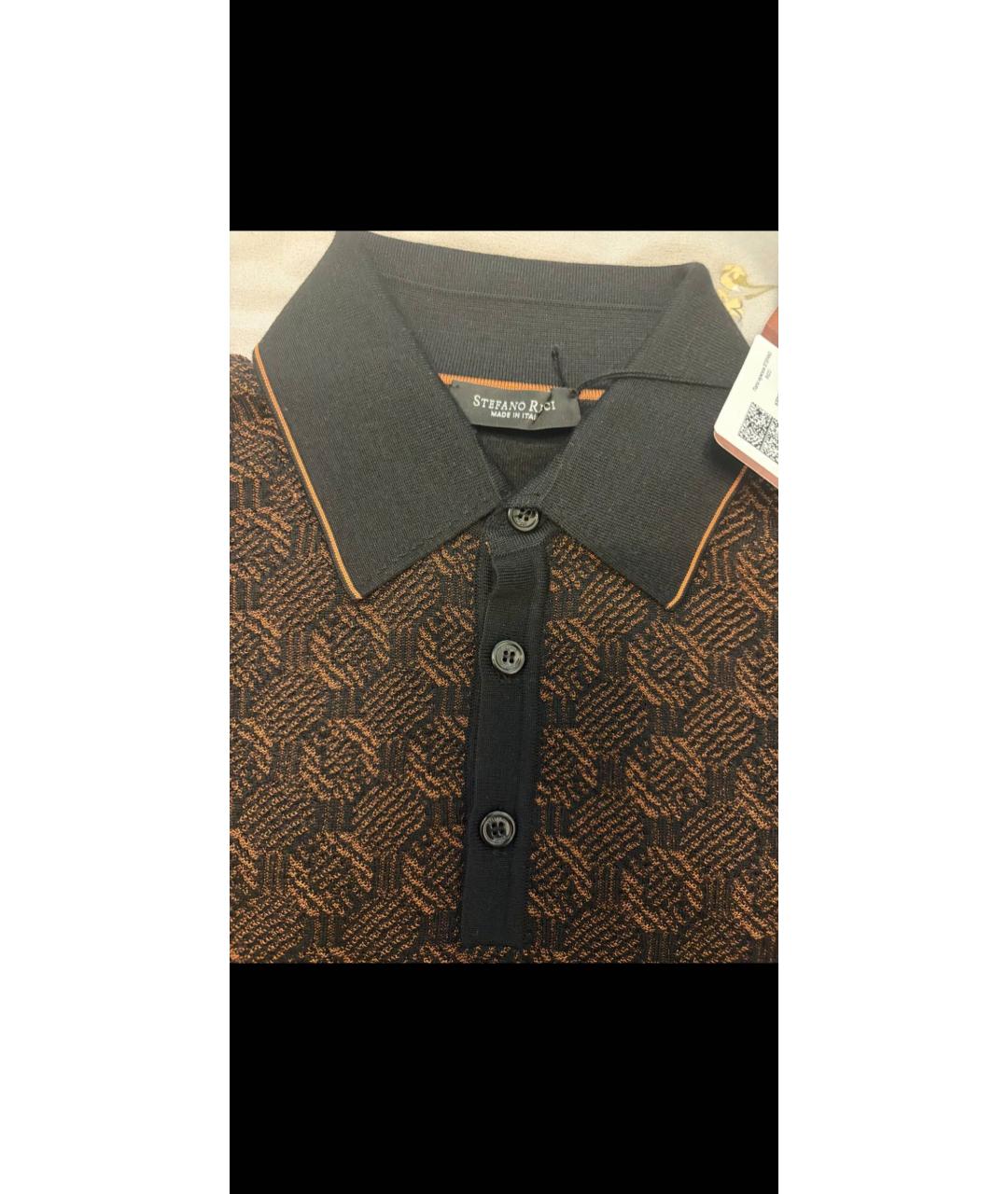 STEFANO RICCI Коричневый шерстяной джемпер / свитер, фото 5