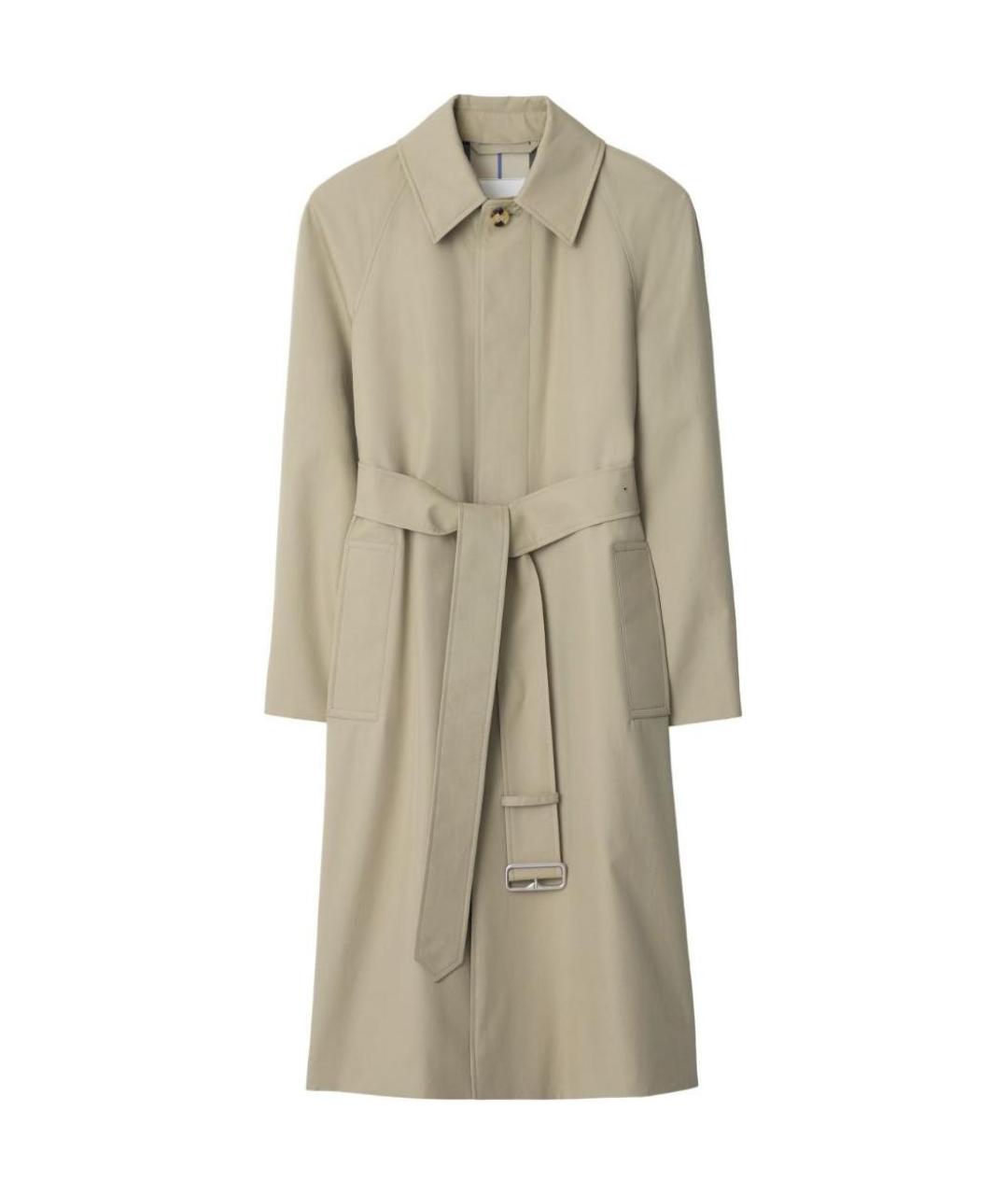 BURBERRY Коричневый хлопковый тренч/плащ, фото 1