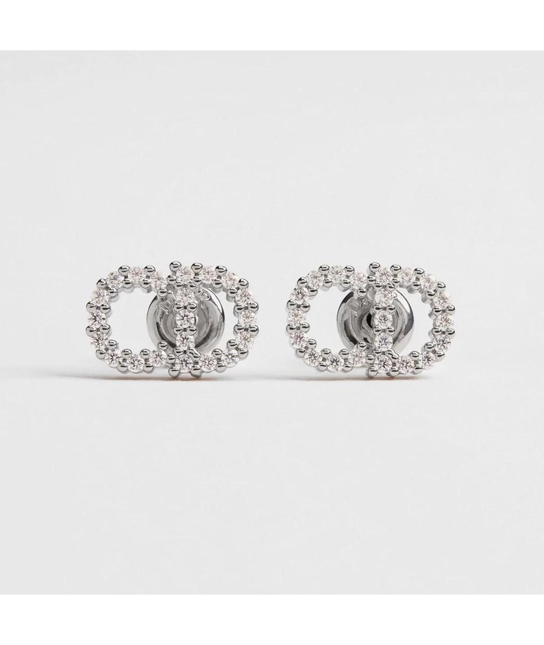 CHRISTIAN DIOR Серебряные металлические серьги, фото 3