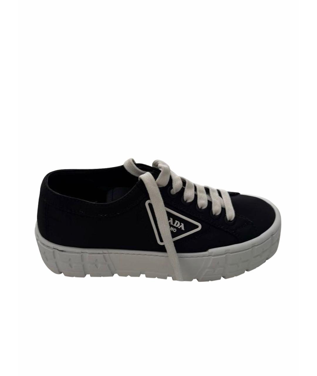 PRADA Черные кеды, фото 1