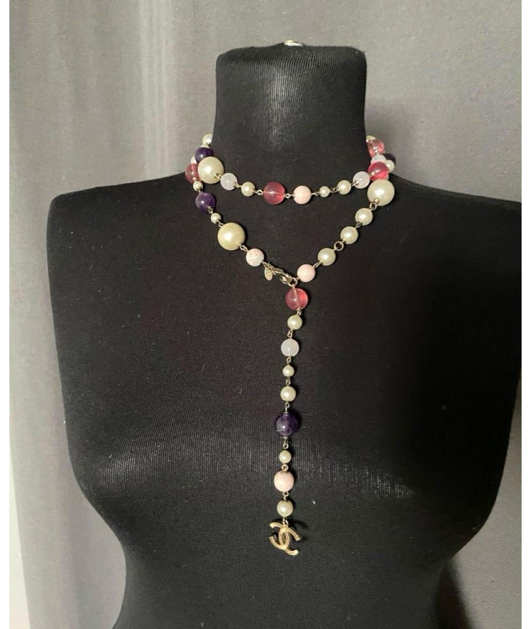 CHANEL Стеклянное колье, фото 6